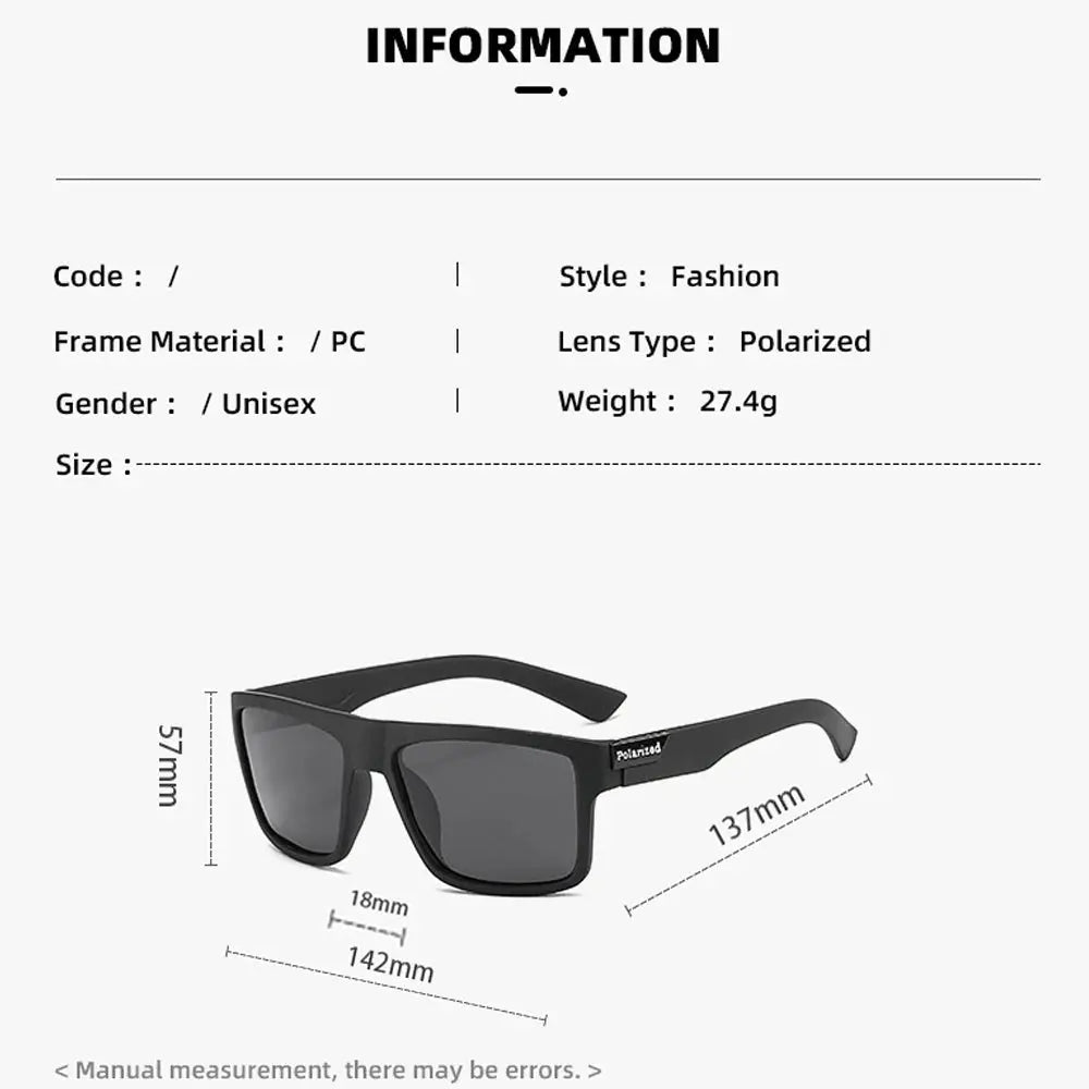 Classic Polarized Fishing Sunglasses For Men Outdoor Running Cycling Hiking Golf Glasses UV400 Windproof Fashion Goggles - Suncollections