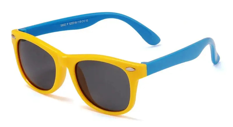 Kids Silicone Round Sunglasses Classic UV400 Eyewear for Boys Girls Computer Goggles Children Sunglasses UV Protection Eyewear - Suncollections