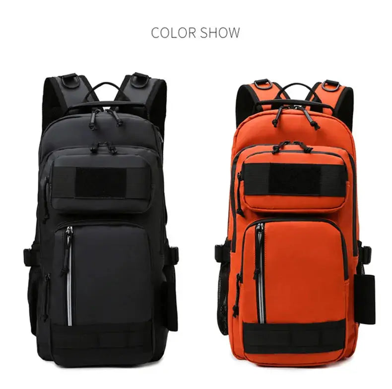Fishing Lure Bag Men Waterproof Molle Fishing Rod Box Backpack Multi-functional Outdoor Travel Hiking Camping Shoulder Backpack - Suncollections