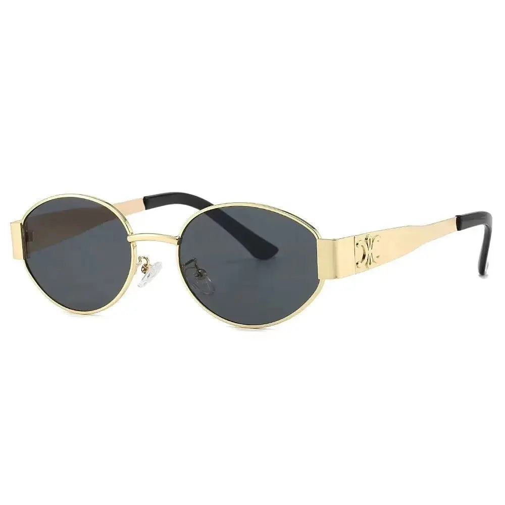 Luxury Metal Brand Sunglasses for Men and Women Unisex Designer Fashion Sun Glasses Oval Unisex Stylish Eyewear Shades - Suncollections