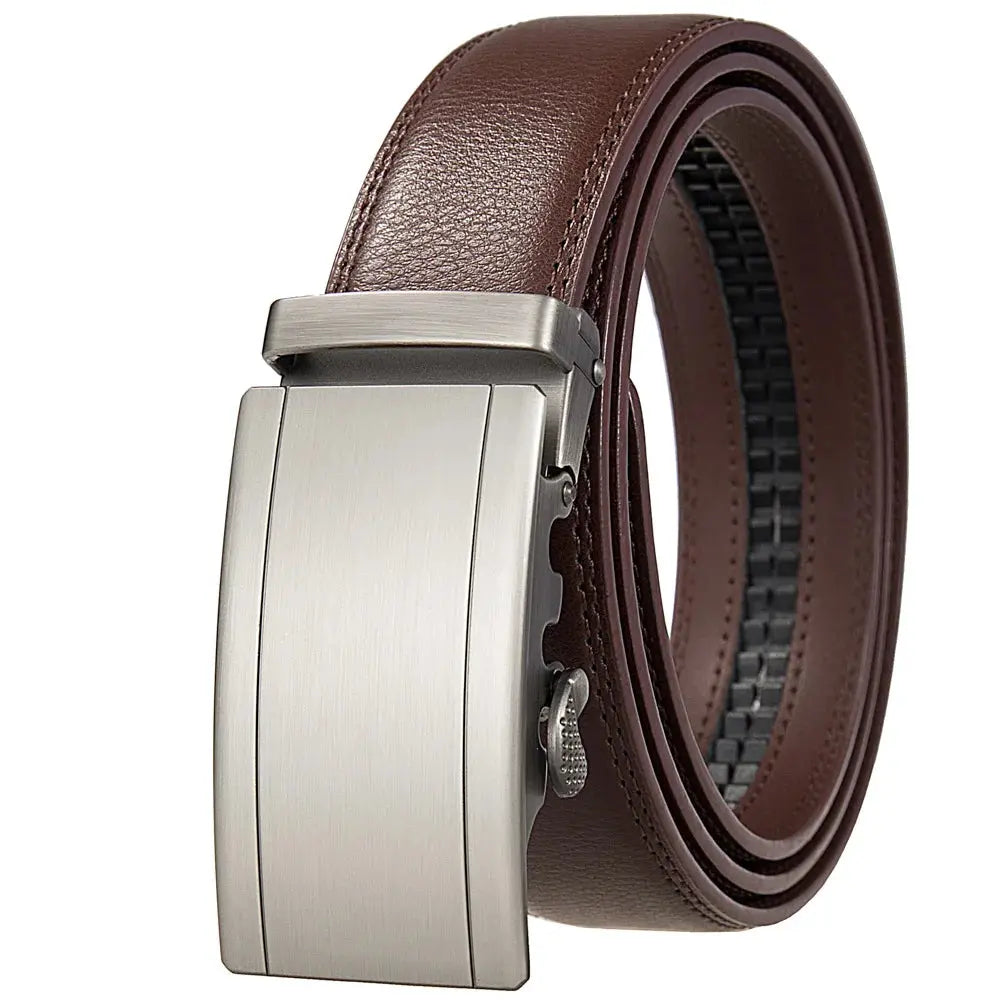 Famous Brand Belt Male Designer Automatic Buckle Genuine Leather - Suncollections
