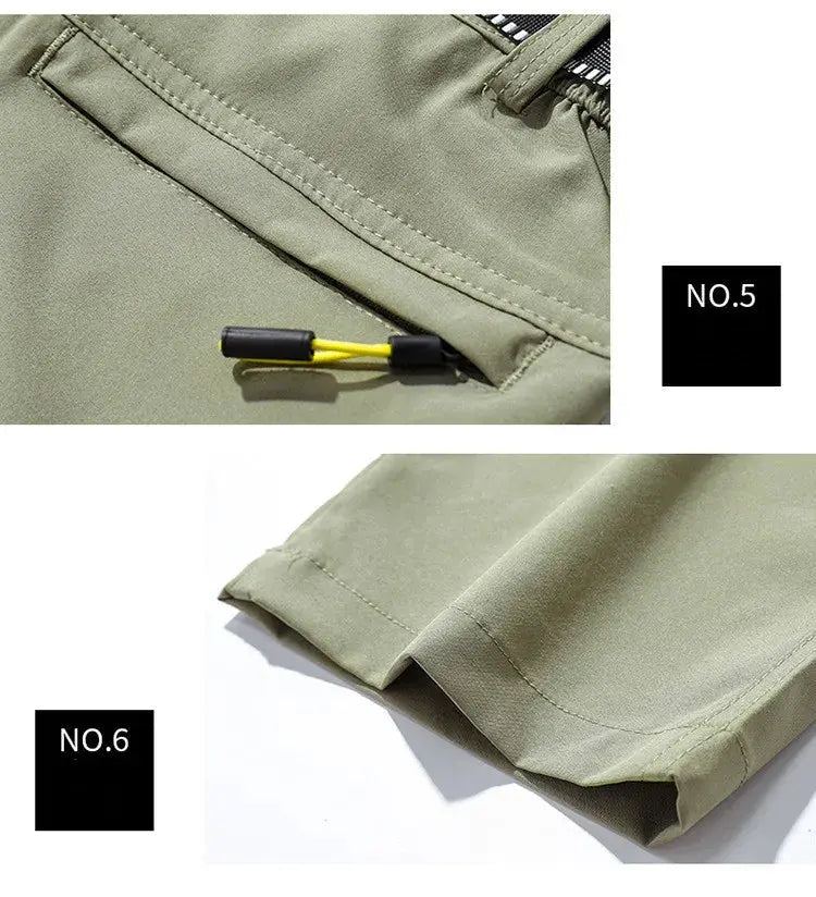 Men Spring Stretch Waterproof Casual Pants Summer Breathable Quick Dry Outdoor Male Hiking Camping Tactical Cargo Long Trousers Suncollections
