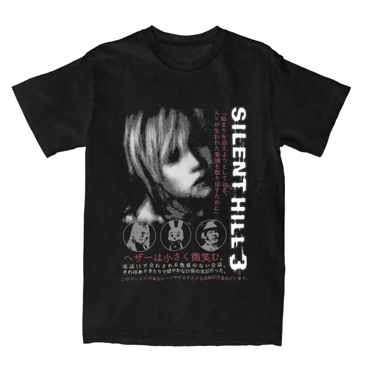 Silent Hill 3 Men Women T Shirt Horror Game Fun Tee Shirt Short Sleeve O-Neck TShirt Cotton Vintage Casual Large Size Tshirt - Suncollections