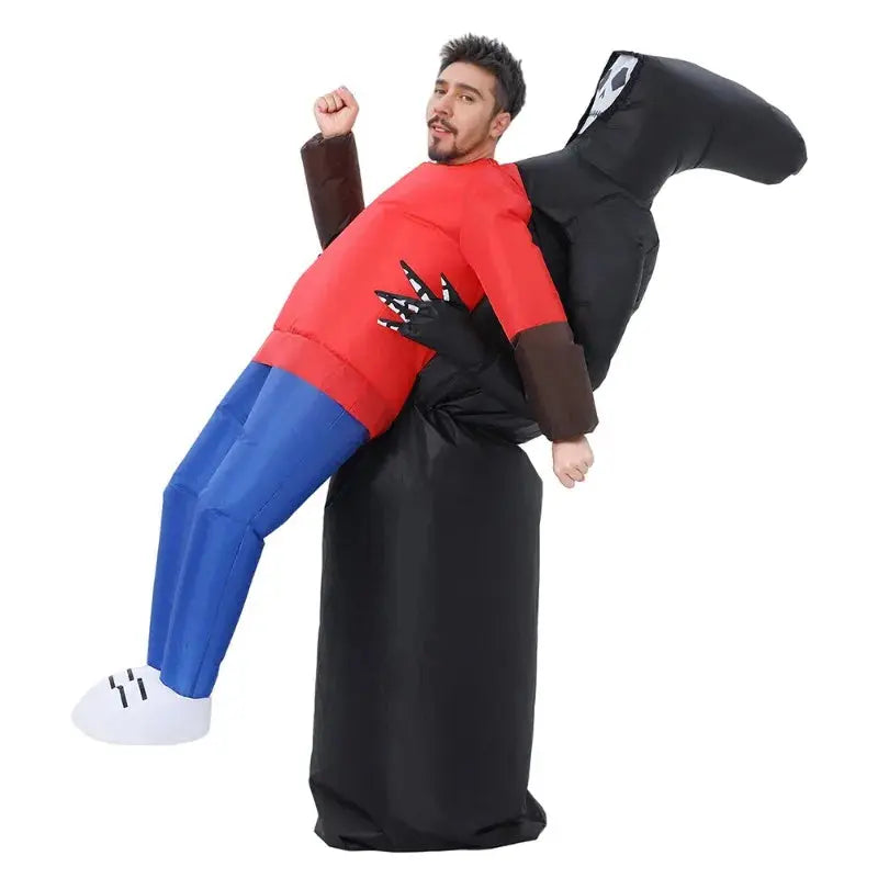 Inflatable Grim Reaper Costume Inflatable Grim Reaper Catching Jumpsuit Air Inflatable Fun Fancy Dress Halloween Cosplay Party Suncollections