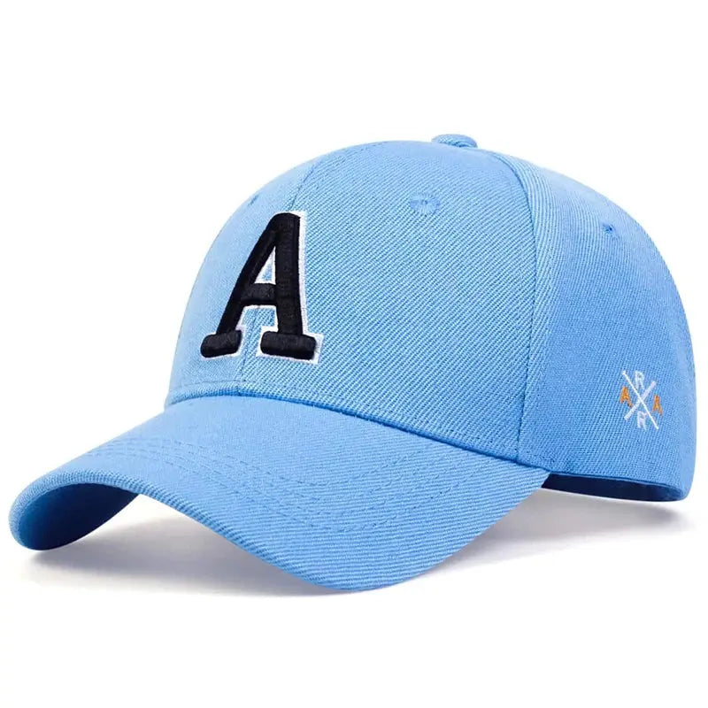 A Letter Side Ar Embroidery Baseball Caps - Suncollections