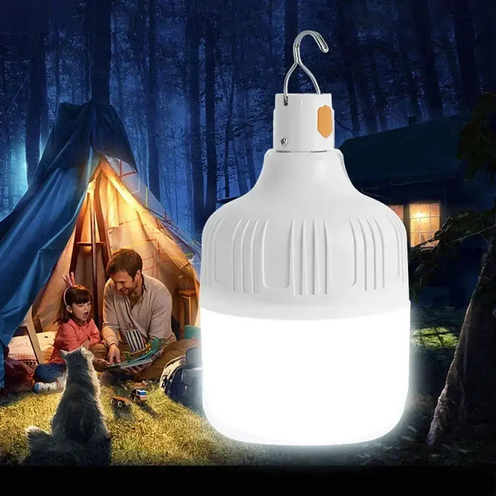 100-500W Rechargeable Portable LED Emergency Lights Outdoor Portable Lanterns Hanging Camping Energy Saving Bulb for Garden Tent - Suncollections