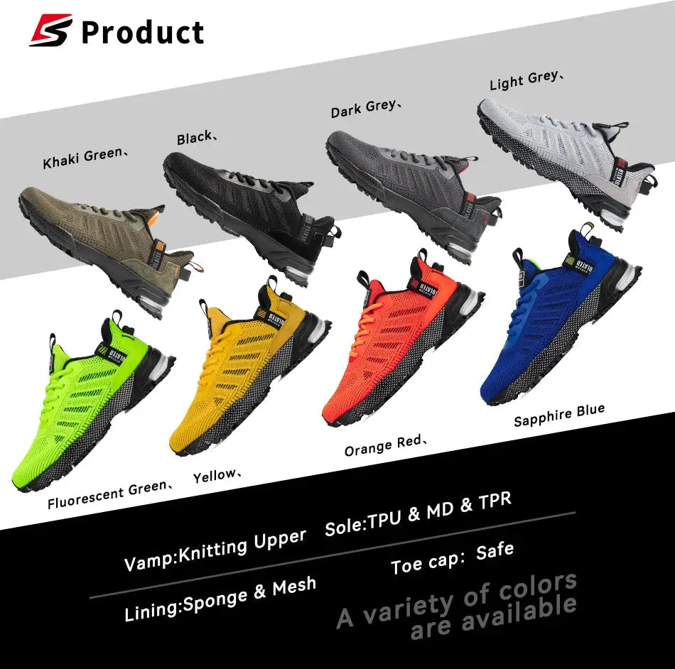Men's Running Shoes Baasploa Male Sneakers Shoes Breathable Mesh Outdoor Grass Walking Gym Shoes For Men Plus Size 41-50 Suncollections