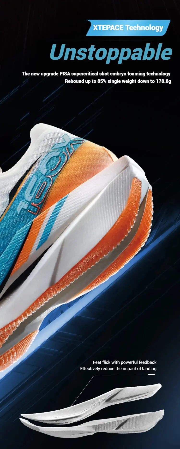 Xtep 160X 6.0 Running Shoes Professional Marathon PB Carbon Plate For Men 2024 Cushioning Shock Absorption Sneakers 976319110057 Suncollections