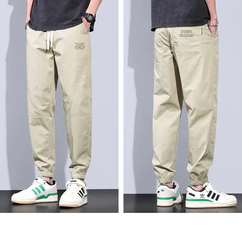 Spring Summer New Style Elastic Waist Casual Pants for Men Suncollections