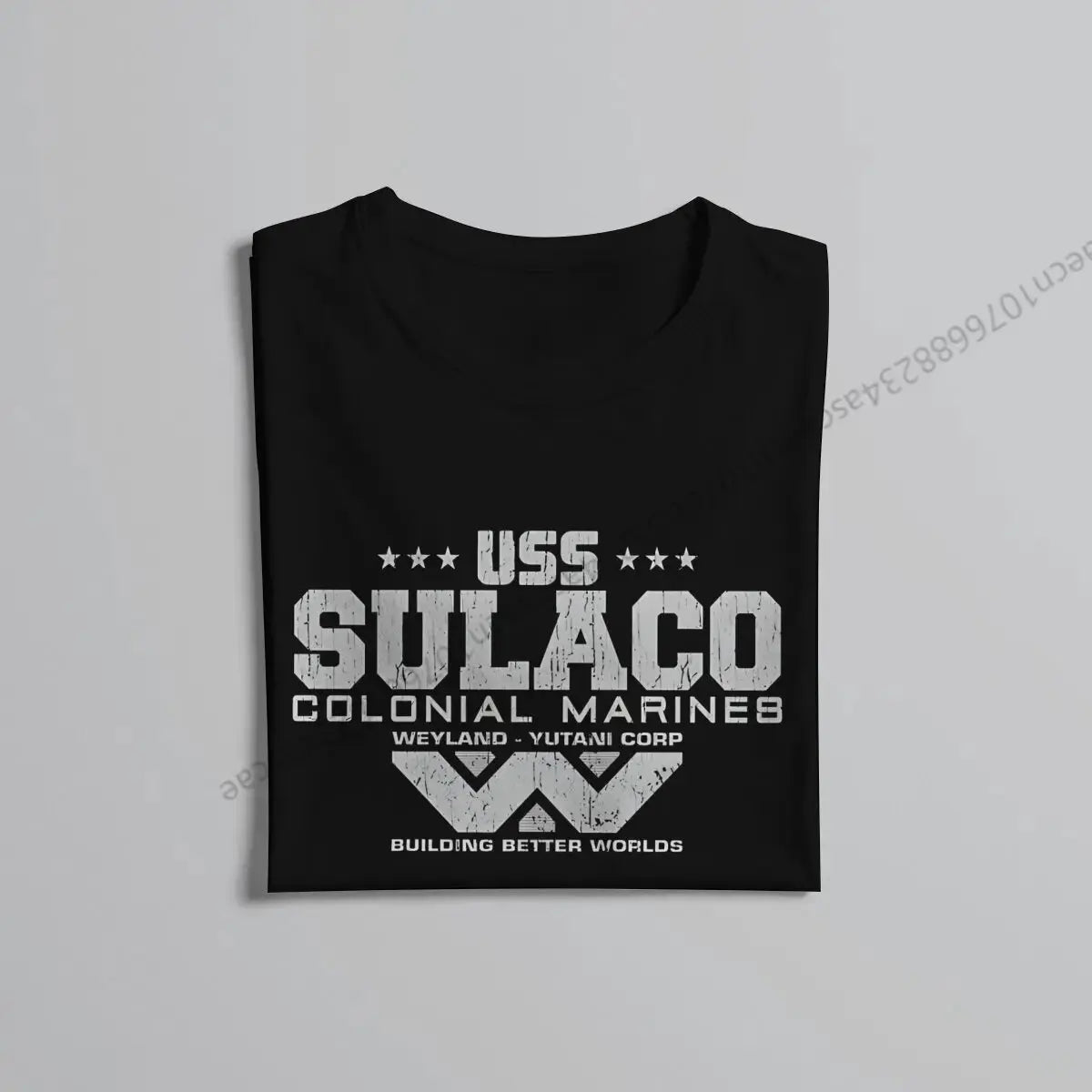 Colonial Marines USS Sulaco Tshirt Homme Men's Clothes Cotton T Shirt For Men - Suncollections