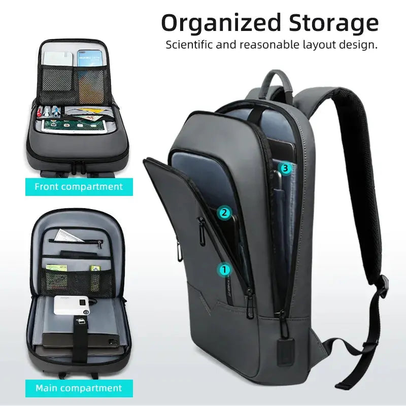 Heroic Knight Laptop Work Backpack Slim Men Waterproof Multifunctional 15.6"17" Business Trip Backpack Fashion Male School Bag - Suncollections