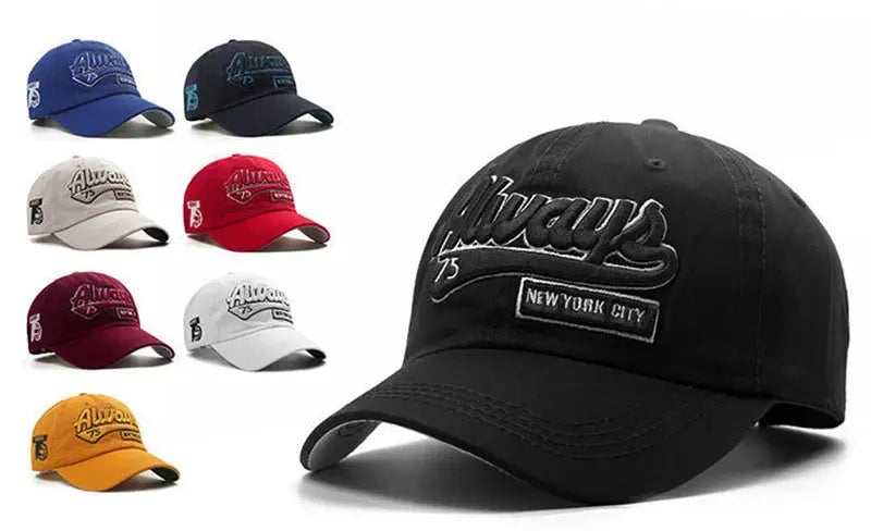 New Outdoor Cotton Golf Cap For Women Fashion Casual Retro Embroidery Men's Cap Sports Snapback Hat Hip Hop Rebound Cap - Suncollections