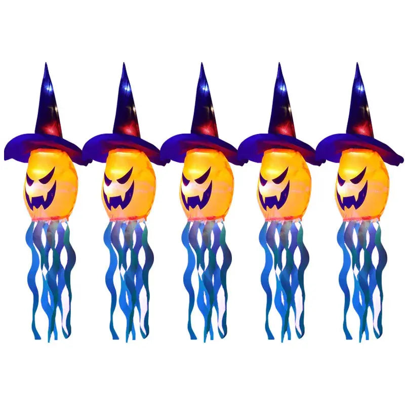 Halloween Wizard Hat Lamp Decoration Funny LED Lamp Halloween Atmosphere Indoor Outdoor Garden Party Home Decoration Supplies Suncollections