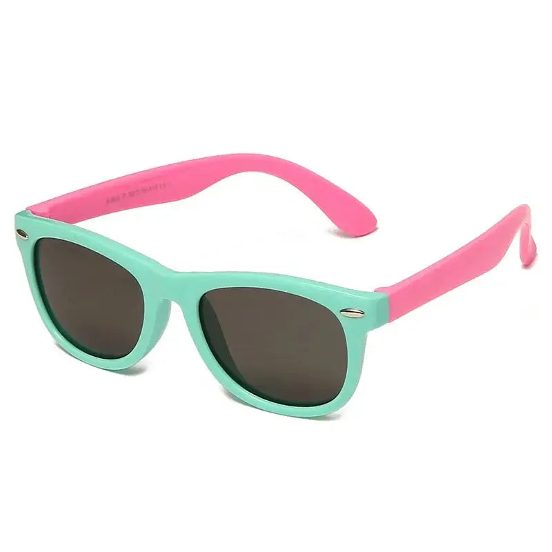 Kids Silicone Round Sunglasses Classic UV400 Eyewear for Boys Girls Computer Goggles Children Sunglasses UV Protection Eyewear - Suncollections