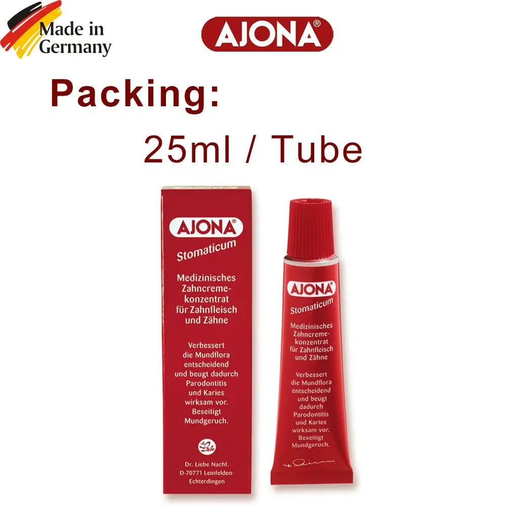 Ajona Stomaticum Concentrated Toothpaste 25ml German Natural Without Fluor No Fluoride - Suncollections