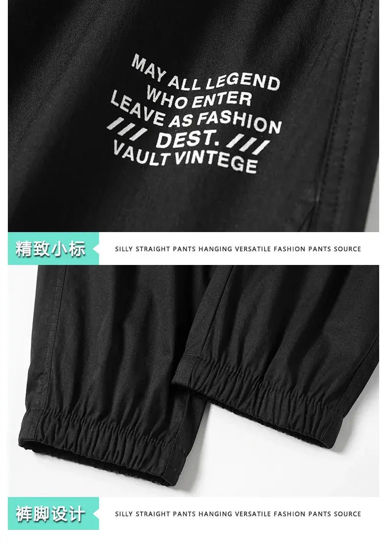 Spring Summer New Style Elastic Waist Casual Pants for Men Suncollections