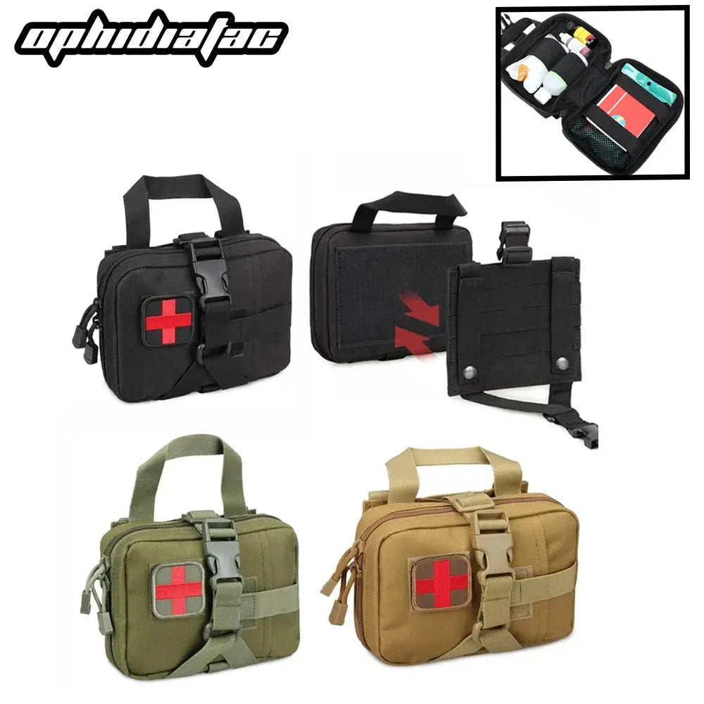OPHIDIAN EMT Bag Tear-Off Molle Medical Kit IFAK Tear-Off First Aid Kit Travel Outdoor Hiking Emergency Survival Kit Equipment - Suncollections