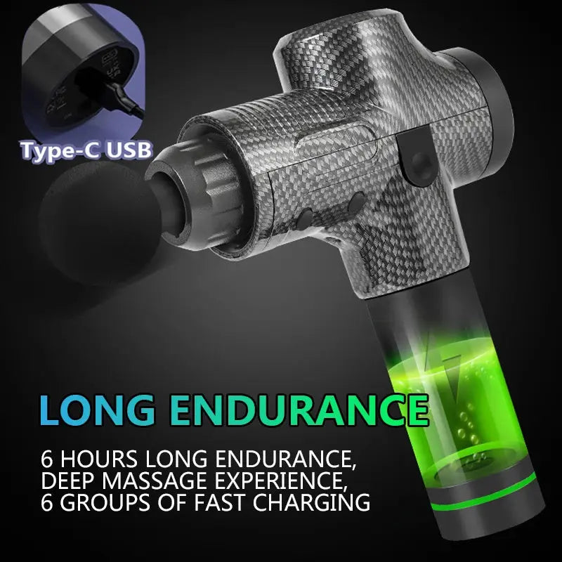 12V Professional Massage Gun With Portable Bag - Suncollections