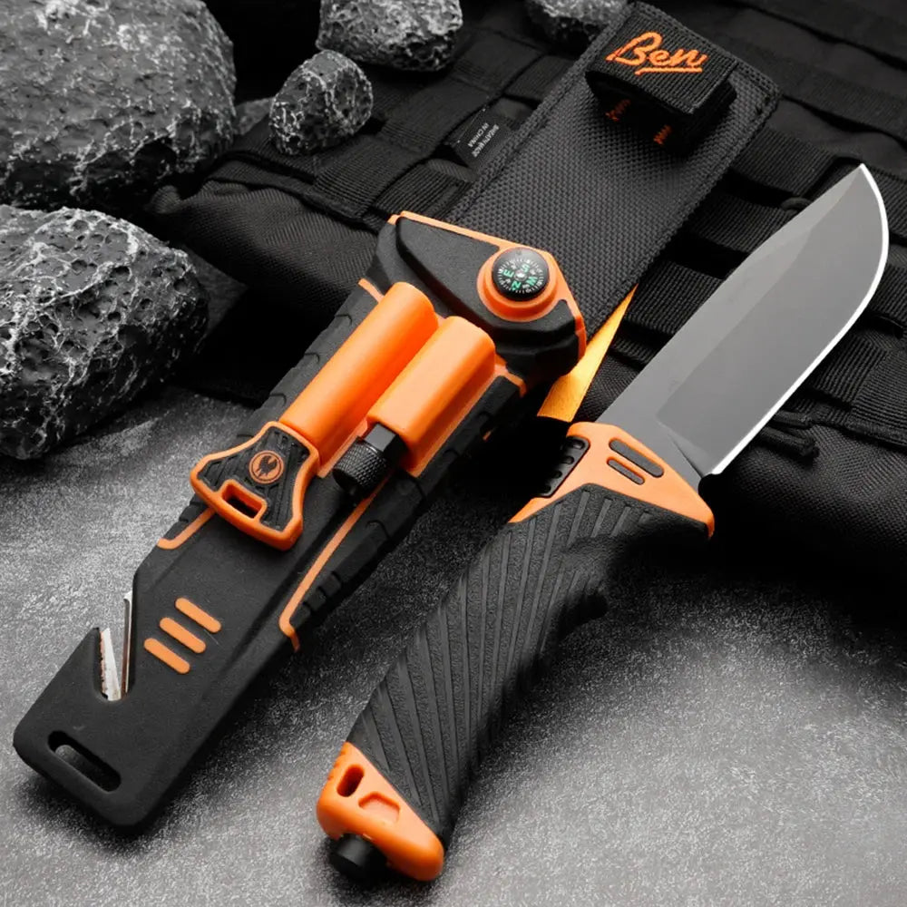 Gb 1500 Fixed Blade Knife Military High Quality Outdoor Camping Hunting Survival - Suncollections