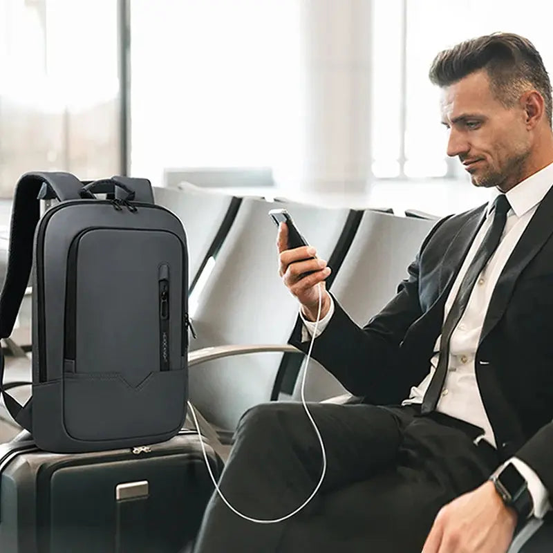 Heroic Knight Laptop Work Backpack Slim Men Waterproof Multifunctional 15.6"17" Business Trip Backpack Fashion Male School Bag - Suncollections