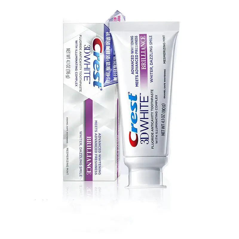 Crest 3D Toothpaste Mousse White Brilliance Advanced Bleaching Toothpaste Activated Charcoal - Suncollections