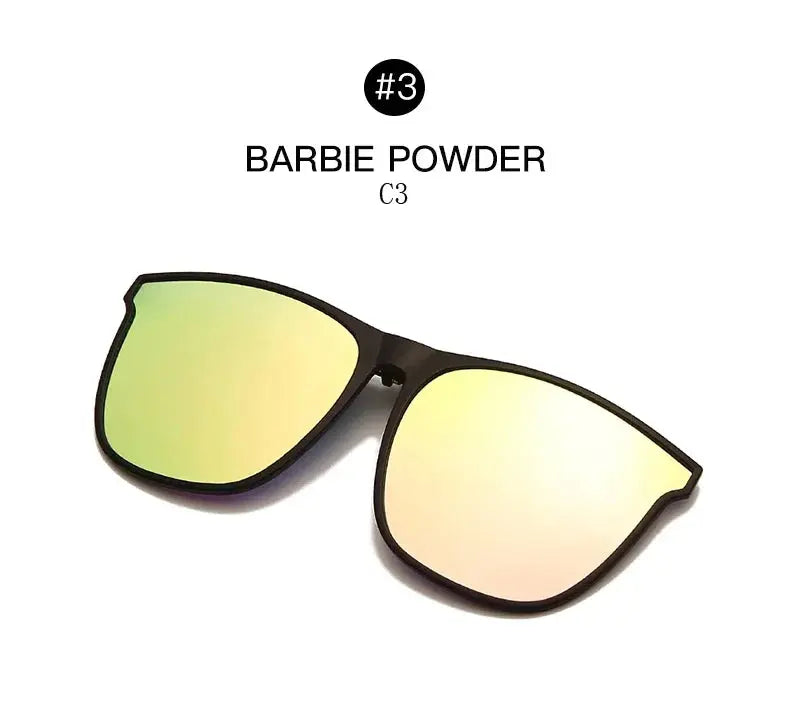 Polarized Clip On Sunglasses Men Car Driver Goggles Night Vision Glasses Anti Glare Vintage Square Glasses Oculos - Suncollections