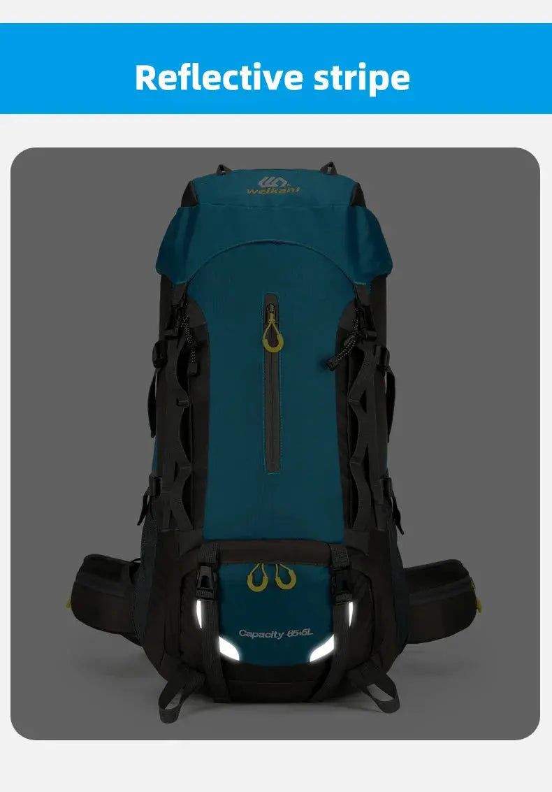 70L Camping Backpack Large Capacity Hiking Travel Outdoor Sports Waterproof Trekking Climbing Mountaineering Double Shoulder Bag - Suncollections