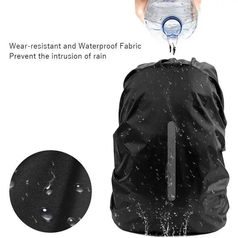 Reflective Waterproof Backpack Rain Cover Outdoor Sport Night Cycling Safety Light Rain Cover Case Bag Outdoor Camping Hiking - Suncollections
