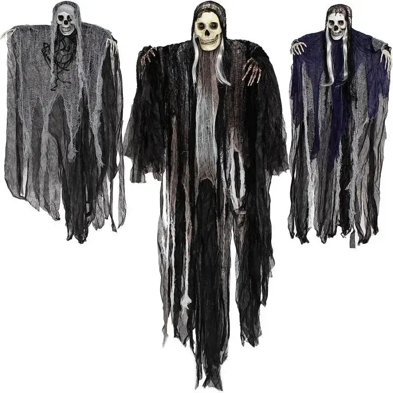 Hanging Halloween SkeletonGhosts Decorations Grim Reapers for Halloween Outdoor  Halloween Sound Control Light Up Ghost Suncollections