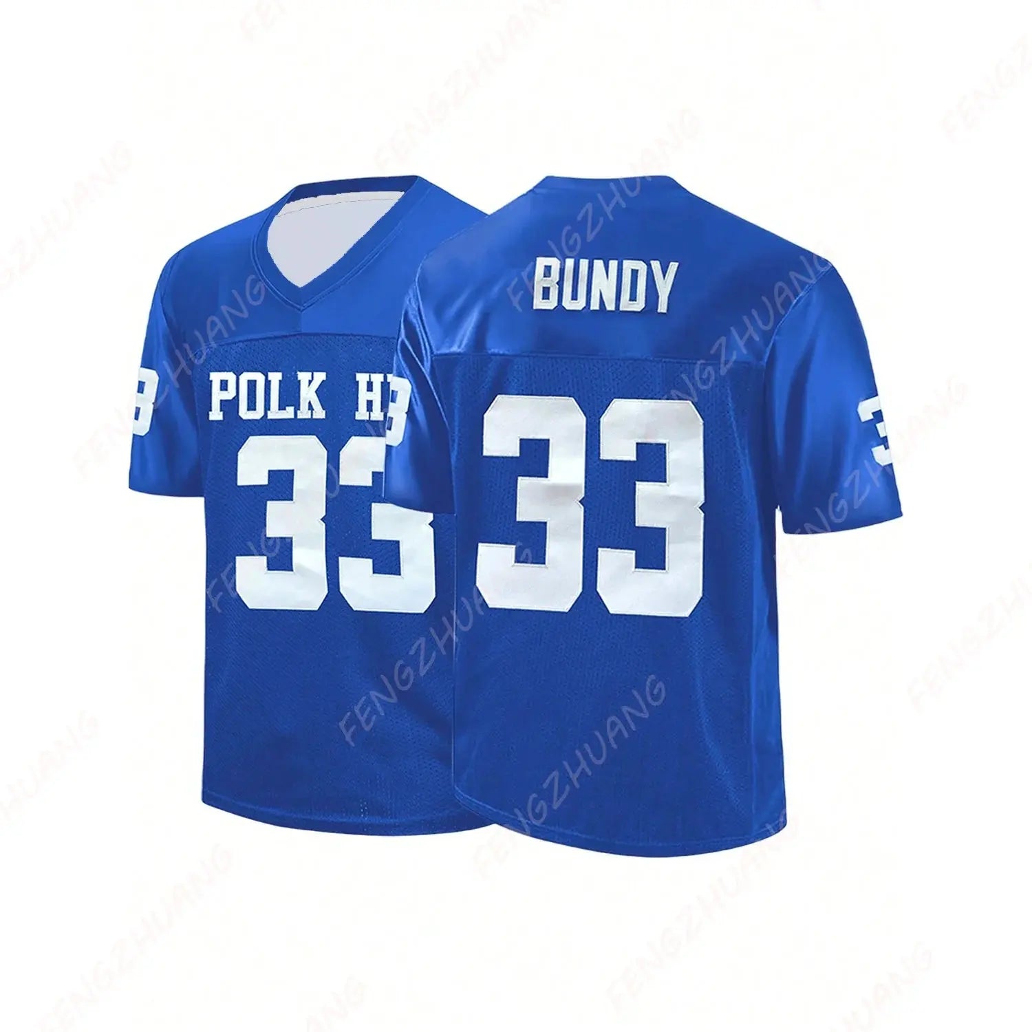 Al Bundy #33 Polk Football Jersey Sport Shirt casual Summer Outdoor Quick Drying T-shirt rugby jersey 90S Hip Hop Clothing Party - Suncollections