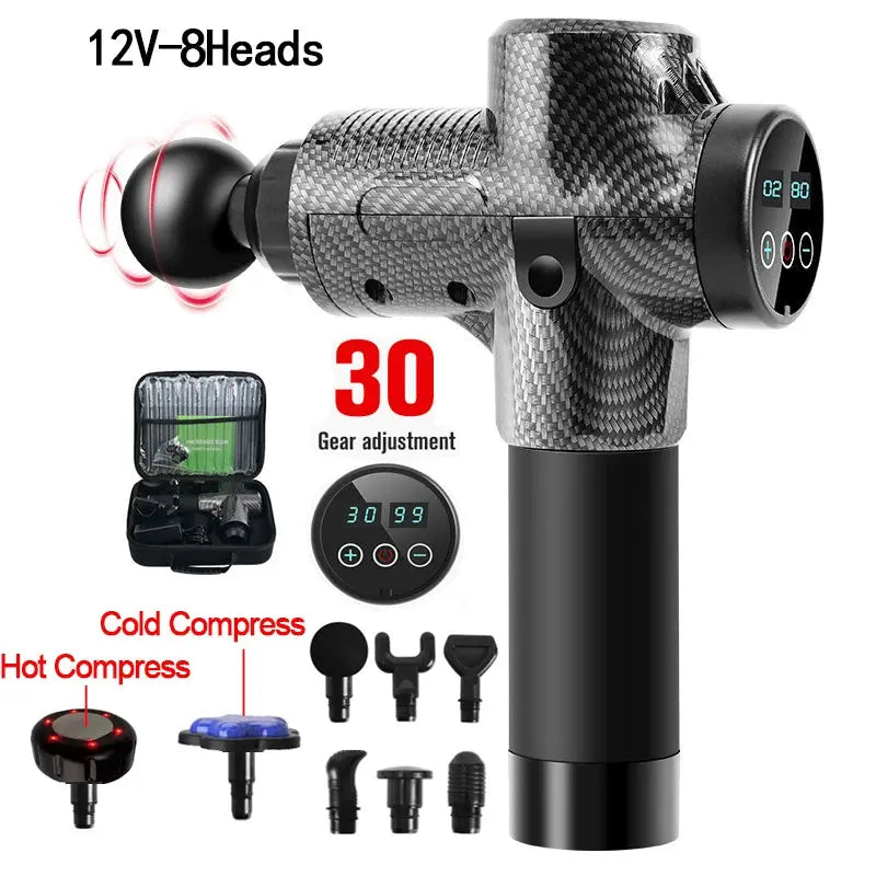 12V Professional Massage Gun With Portable Bag - Suncollections