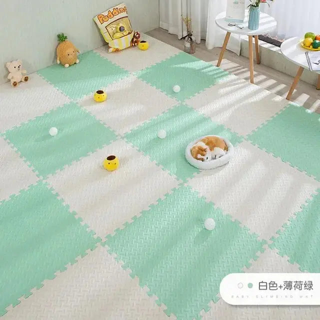 16pcs Foam Baby Play Mat Puzzle Mat Kids Interlocking Exercise Tiles Rugs Puzzle Floor Tiles Toy Carpet Soft Carpet 30*30*1cm Suncollections