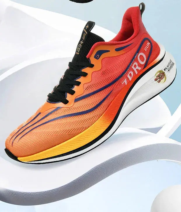 Summer Men's Running Shoes New Professional Carbon Plate Sports Training Shoes Outdoor Non-slip Shock-absorbing Tennis Shoes Suncollections