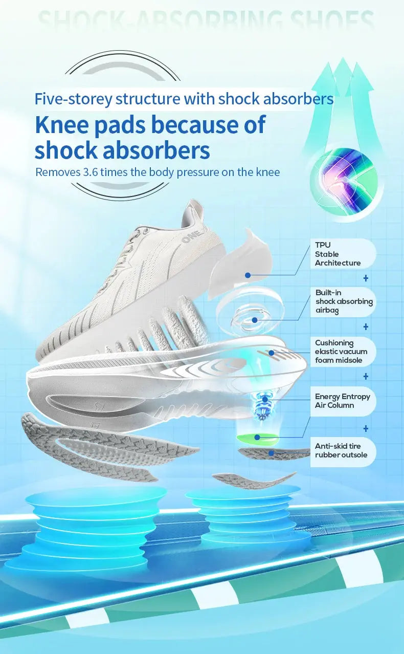 ONEMIX Running Shoes for Men Outdoor Fitness Sport Shoes Anti-skid Cushioning Ultra-Light Support Comfort Man Trainers Sneakers Suncollections