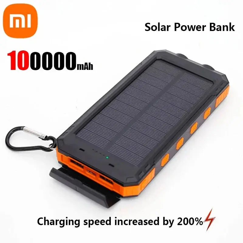 Xiaomi Solar 200000mAh Power Bank Portable Large Capacity Charger Compatible with IOS Android USB-A and USB-C Fast Charging - Suncollections