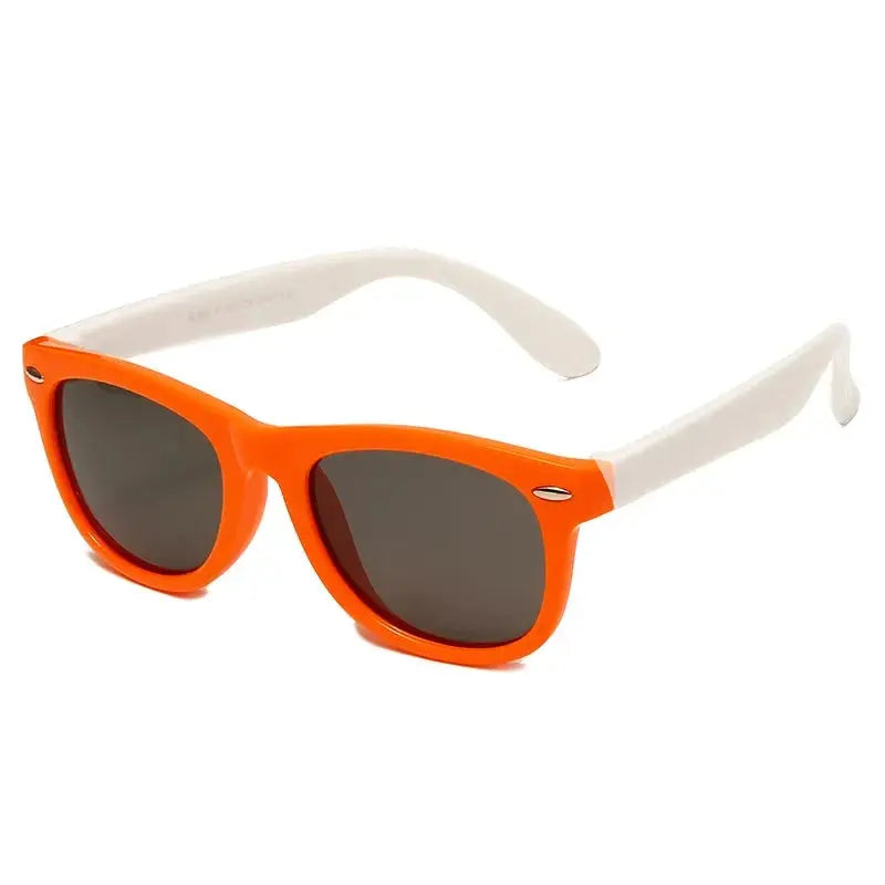 Kids Silicone Round Sunglasses Classic UV400 Eyewear for Boys Girls Computer Goggles Children Sunglasses UV Protection Eyewear - Suncollections