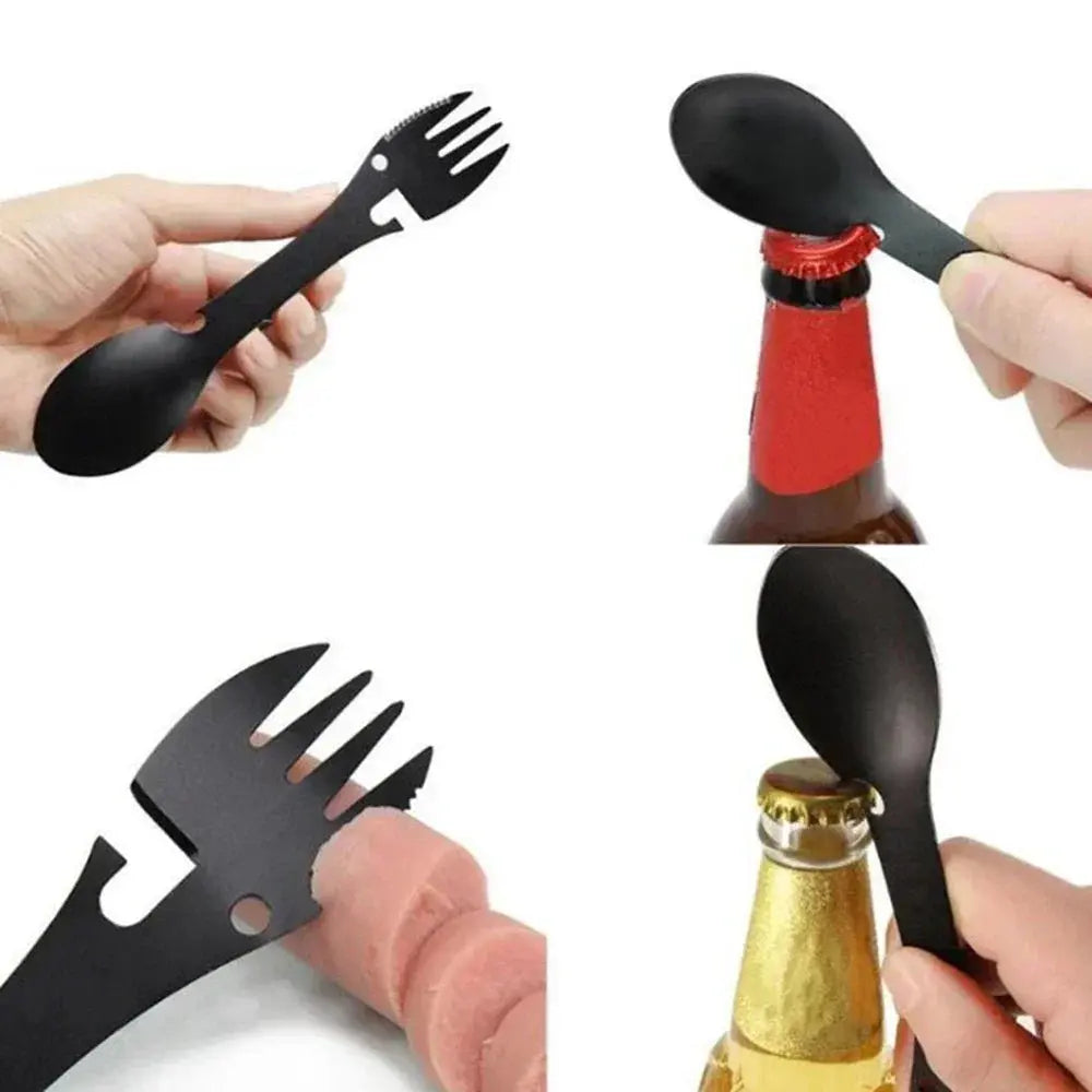 Stainless Steel Camping Tableware Knife Fork and Spoon - Suncollections