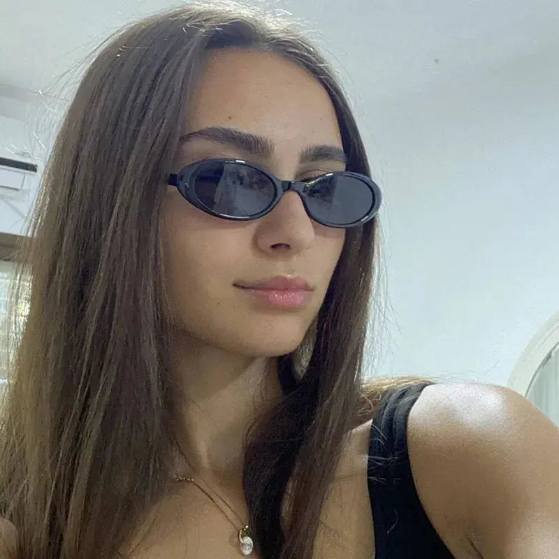 2024 New Sexy Women's Sunglasses Small Oval  Sunglasses Fashion Leopard Brown Sun Glasses Luxury Brand Designer Retro Sunglasses - Suncollections