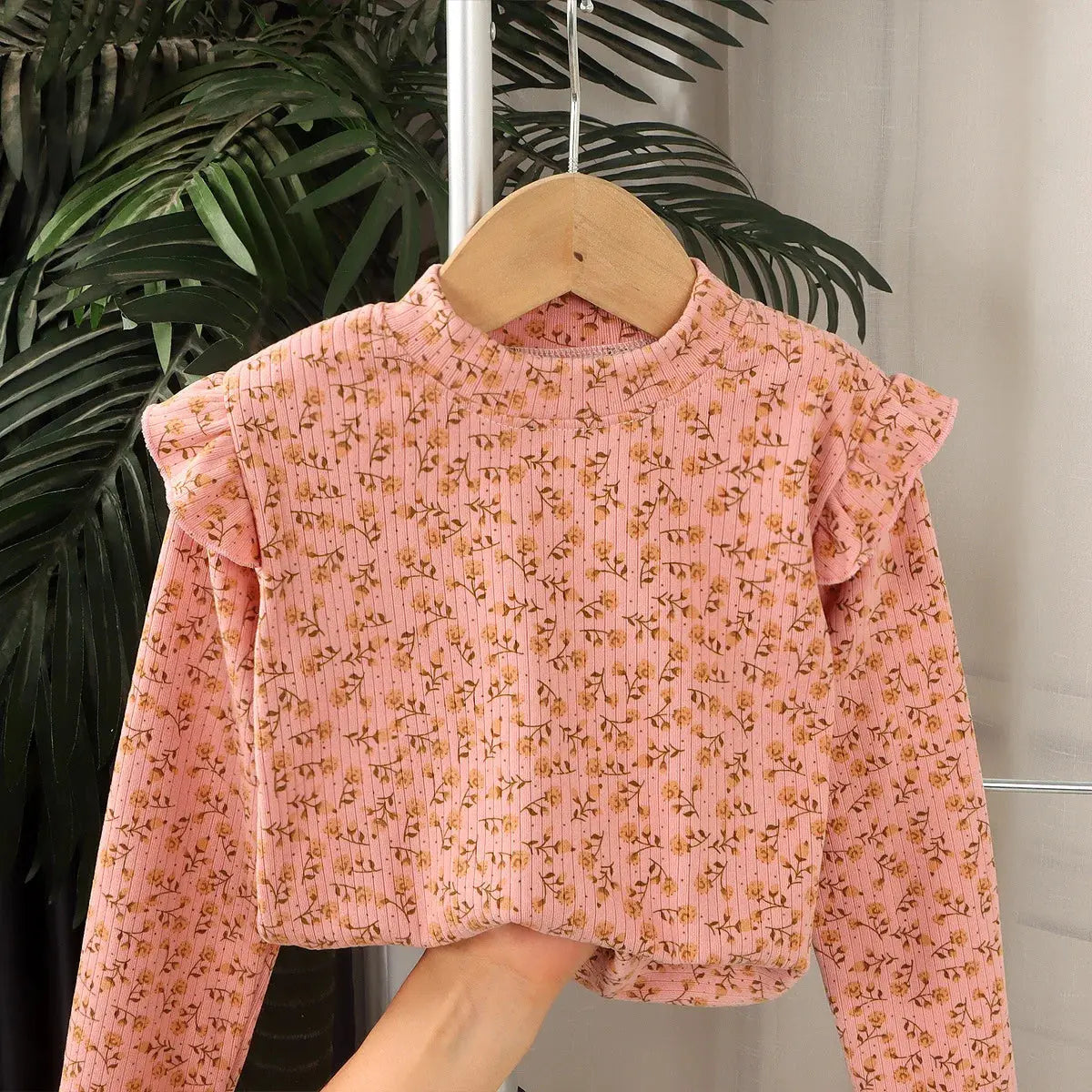 Kids Long Sleeved Undershirt Girls Cute Floral Dots T-shirt 2-10T Children Boys Sweet Tops Bottoming Shirt  t shirt for kids boy - Suncollections