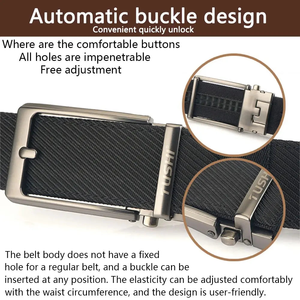 TUSHI Military Belt for Men Sturdy Nylon Metal Automatic Buckle - Suncollections
