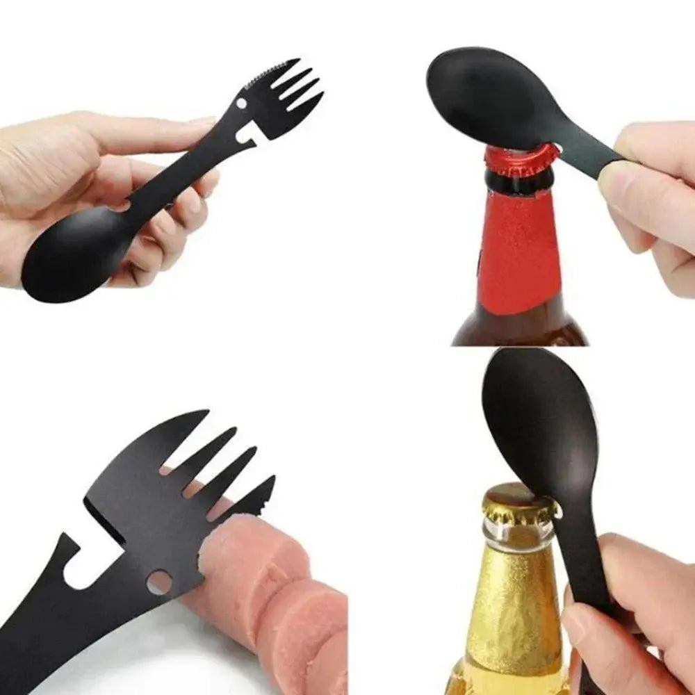 Stainless Steel Camping Tableware Knife Fork and Spoon - Suncollections