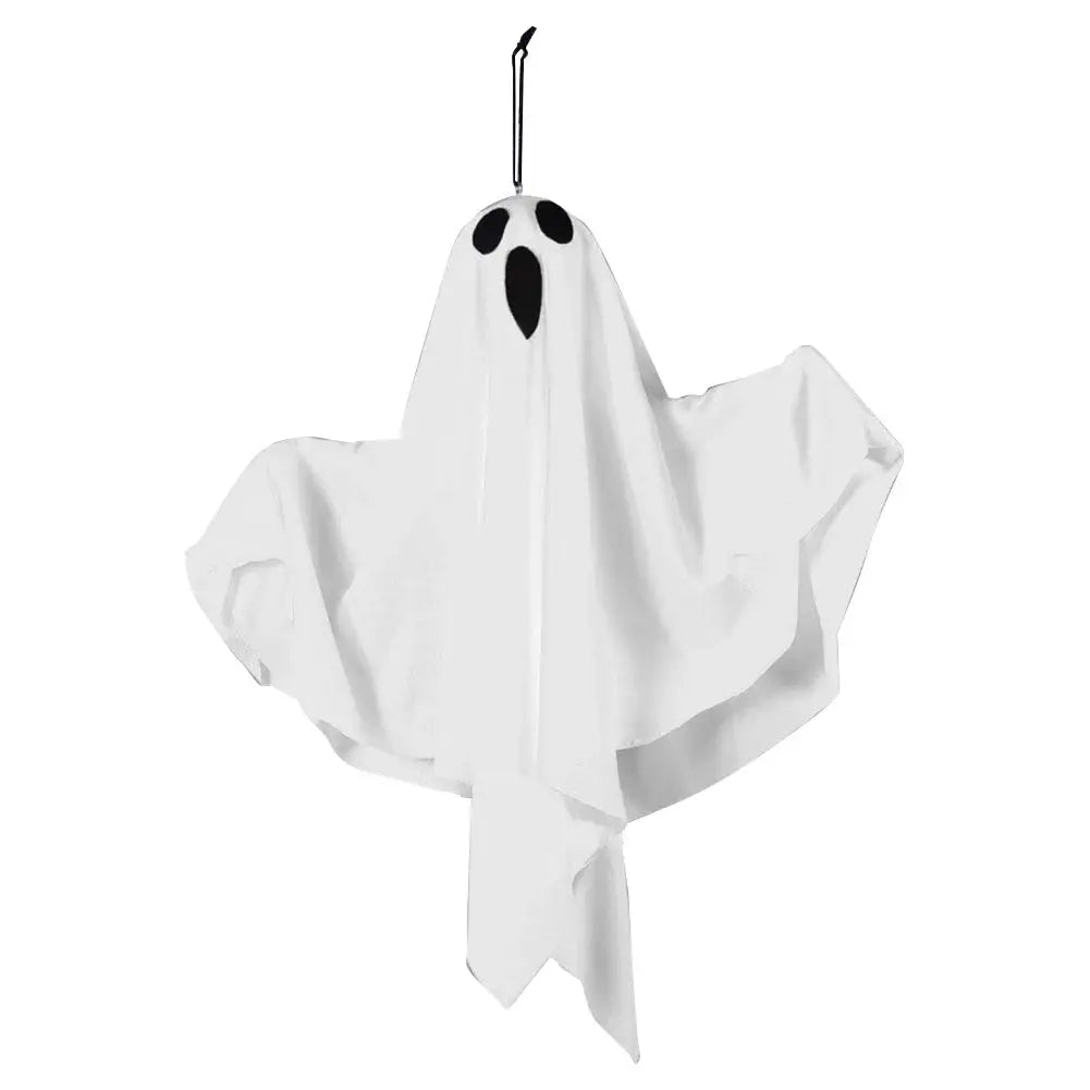 Halloween Glowing White Ghost LED Hanging Ghosts Horror Props with Fairy Light Indoor Outdoor Haunted House Halloween Decoration Suncollections