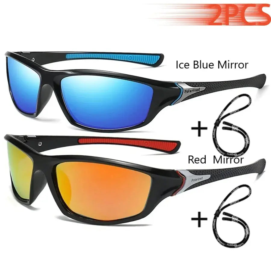 Men And Women Outdoor Sports Polarized Sunglasses With Chain Cycling Climbing Skiing Fishing Vintage Sun Glasses UV400 Eyewear - Suncollections