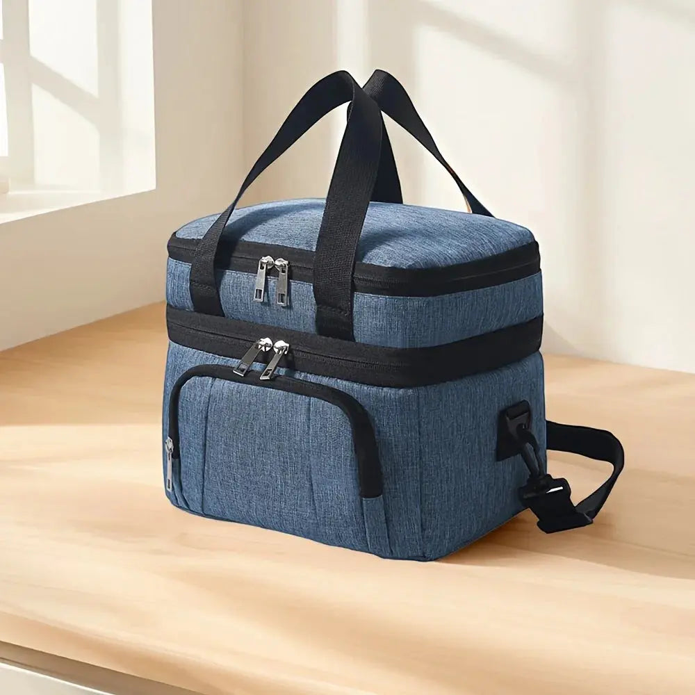 Double Insulated Lunch Bag Layer Portable Thermal Lunch Box - Suncollections