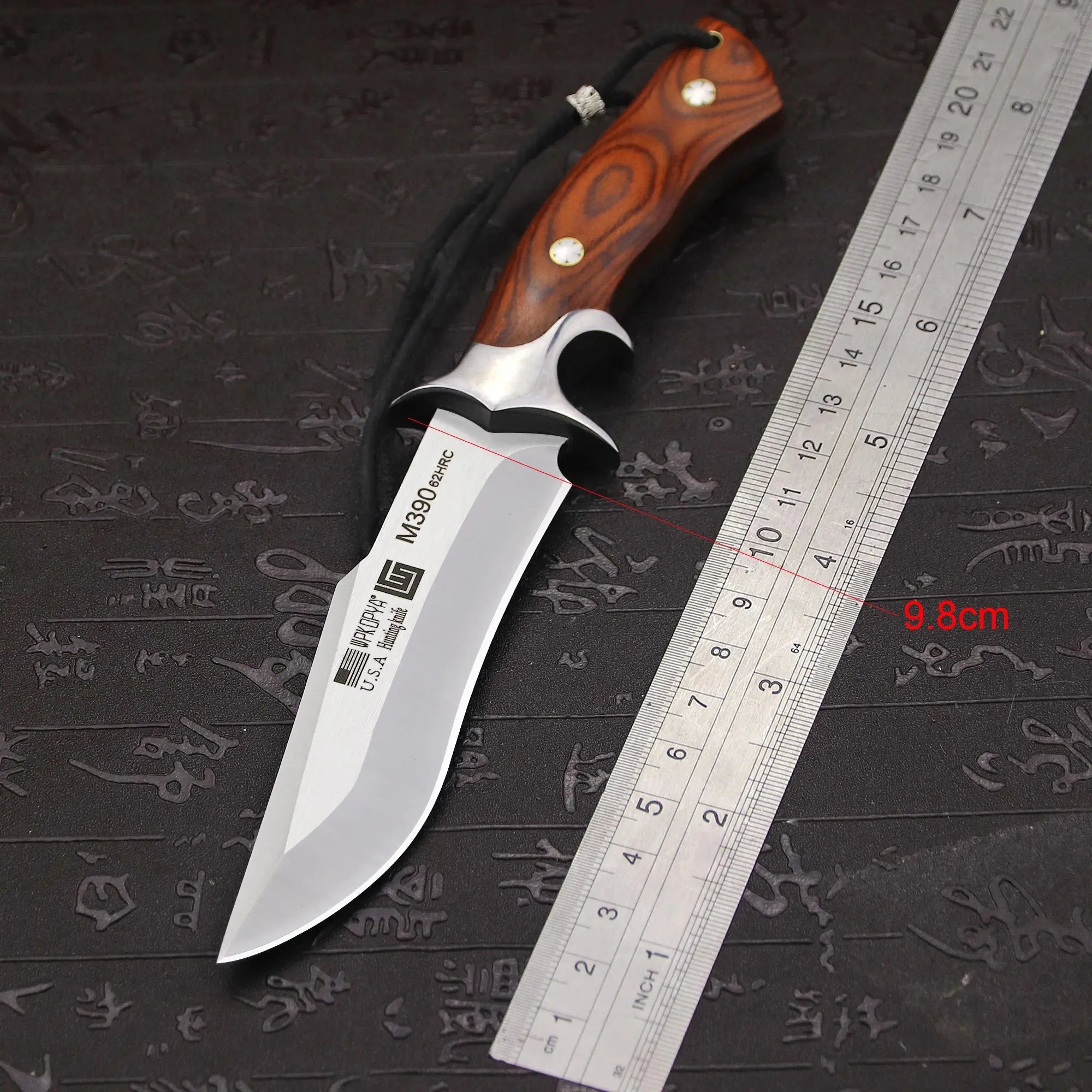 Fixed Blade Hunting Knife + Sheath, Jungle camping straight knifes, Outdoor survival to, camping EDC knife - Suncollections