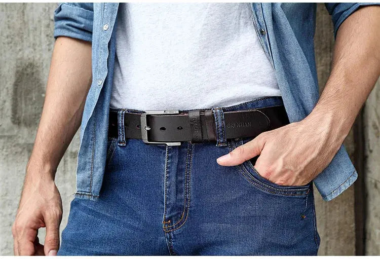 Belt men's genuine leather, genuine cowhide - Suncollections