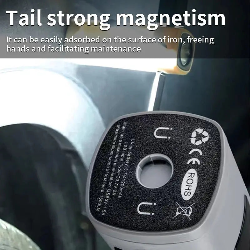 Folding Outdoor Camping Light Portable Rechargeable Hanging Tent Hanging Lantern with Battery Display Emergency Car Outdoor Lamp - Suncollections