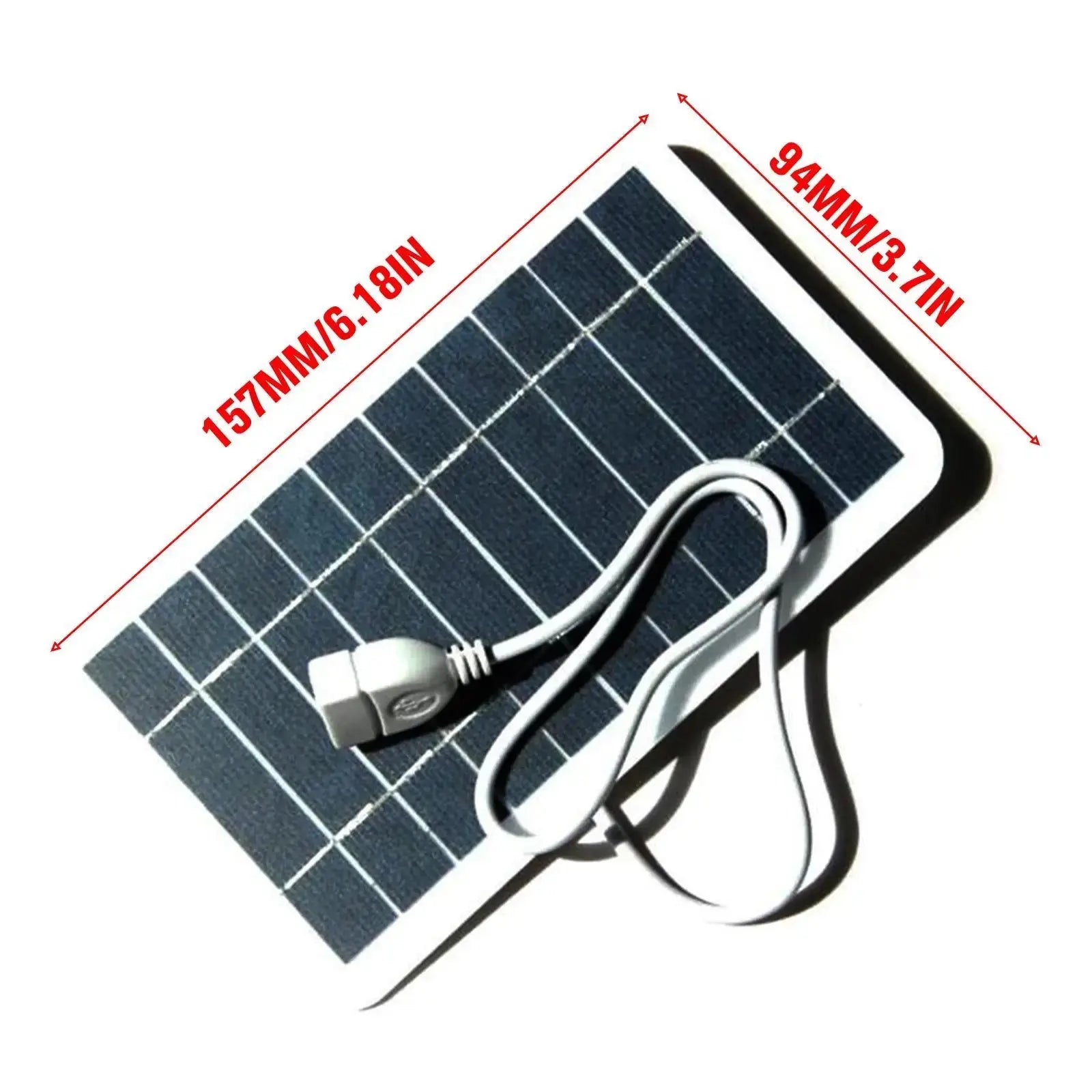 Portable Solar Panel 5V 2W Solar Plate With USB Safe Charge Stabilize Battery Charger For Power Bank Phone Outdoor Camping Home - Suncollections