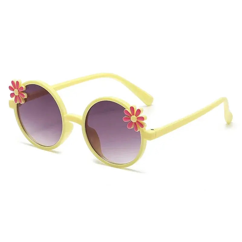 New Children's Glasses Floret Anti-ultraviolet Fashion Children's Sunglasses Outdoor Shading Travel Children's Mirror Eyewear - Suncollections