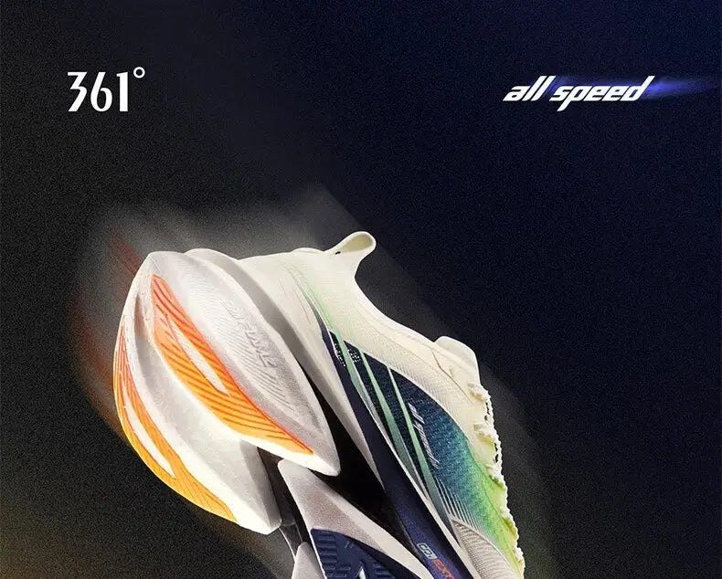 361 Degrees Furious 2.0 Men Women Running Sports Shoes Carbon Plate Racing Marathon Rebound Cushioning Male Sneakers 672432201 Suncollections